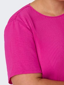 ONLY Curvy mini o-hals kjole  -Beetroot Purple - 15320734