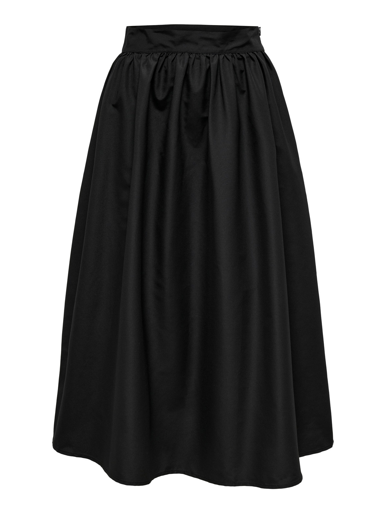 ONLY Midi nederdel med høj talje -Black - 15320739
