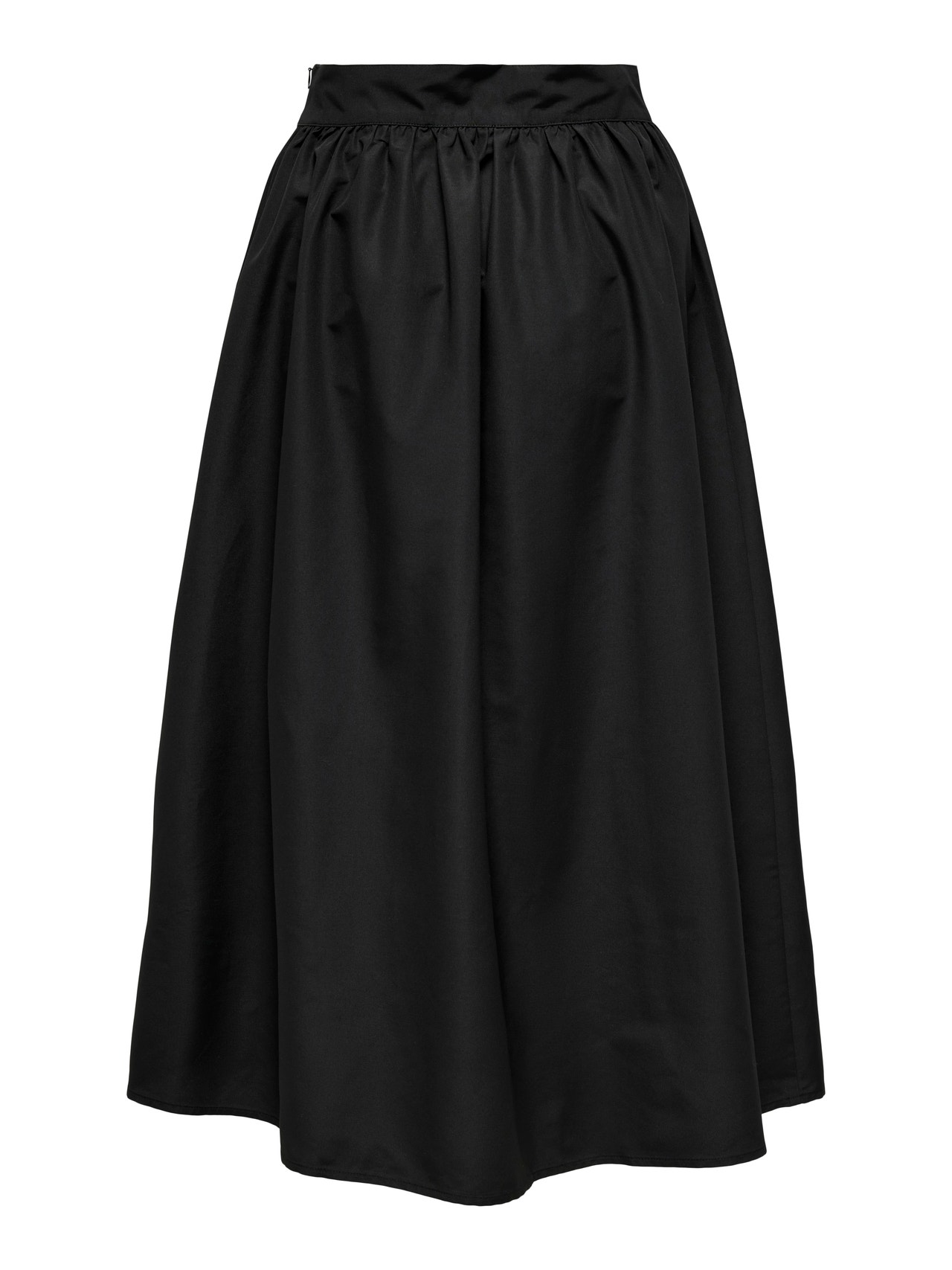 ONLY Midi nederdel med høj talje -Black - 15320739