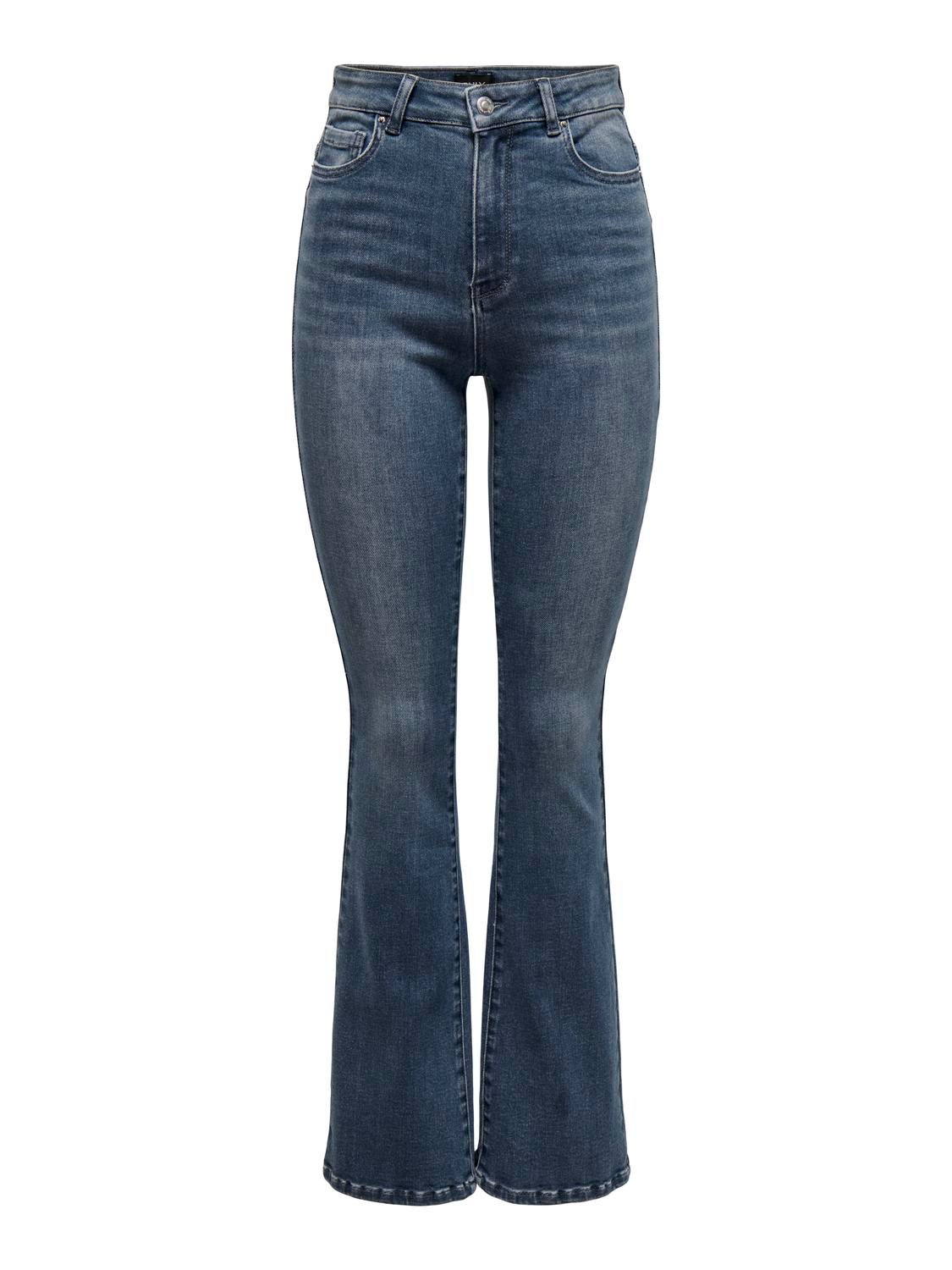 Thumbnail - Onlmila Hohe Taille Ausgestellt Jeans