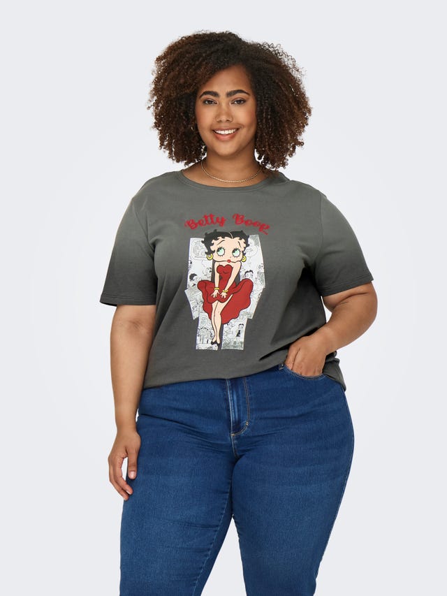 ONLY Curvy printed t-shirt - 15320785