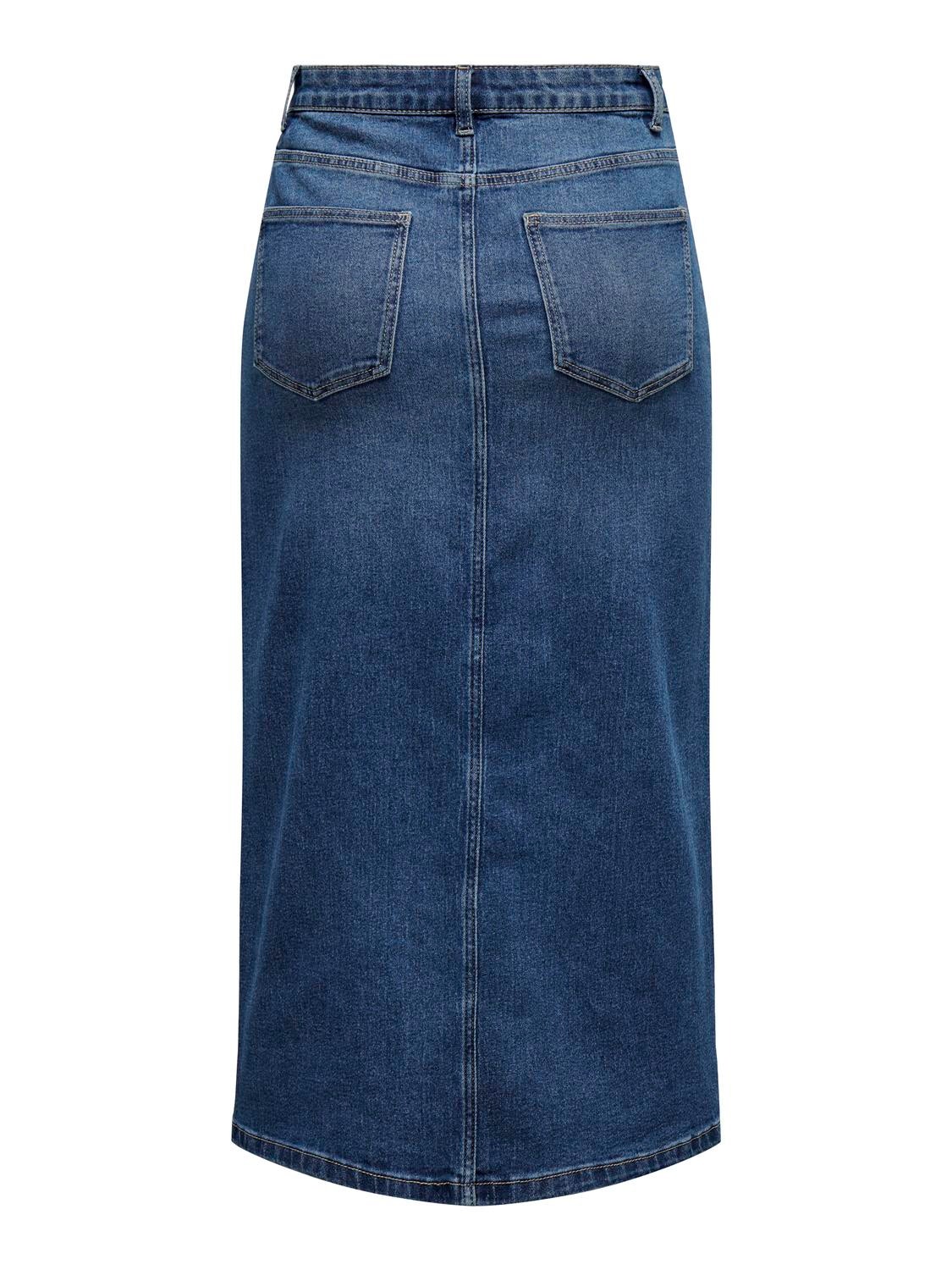 ONLY Jupe midi -Dark Blue Denim - 15320823