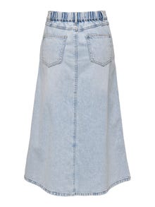 ONLY Hög midja Lång kjol -Light Blue Denim - 15320932