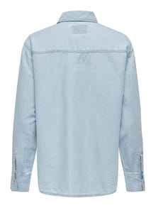 ONLY Regular Fit Skjortekrage Skjorte -Light Blue Denim - 15320940