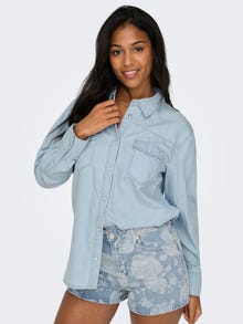 ONLY Regular Fit Shirt collar Shirt -Light Blue Denim - 15320940
