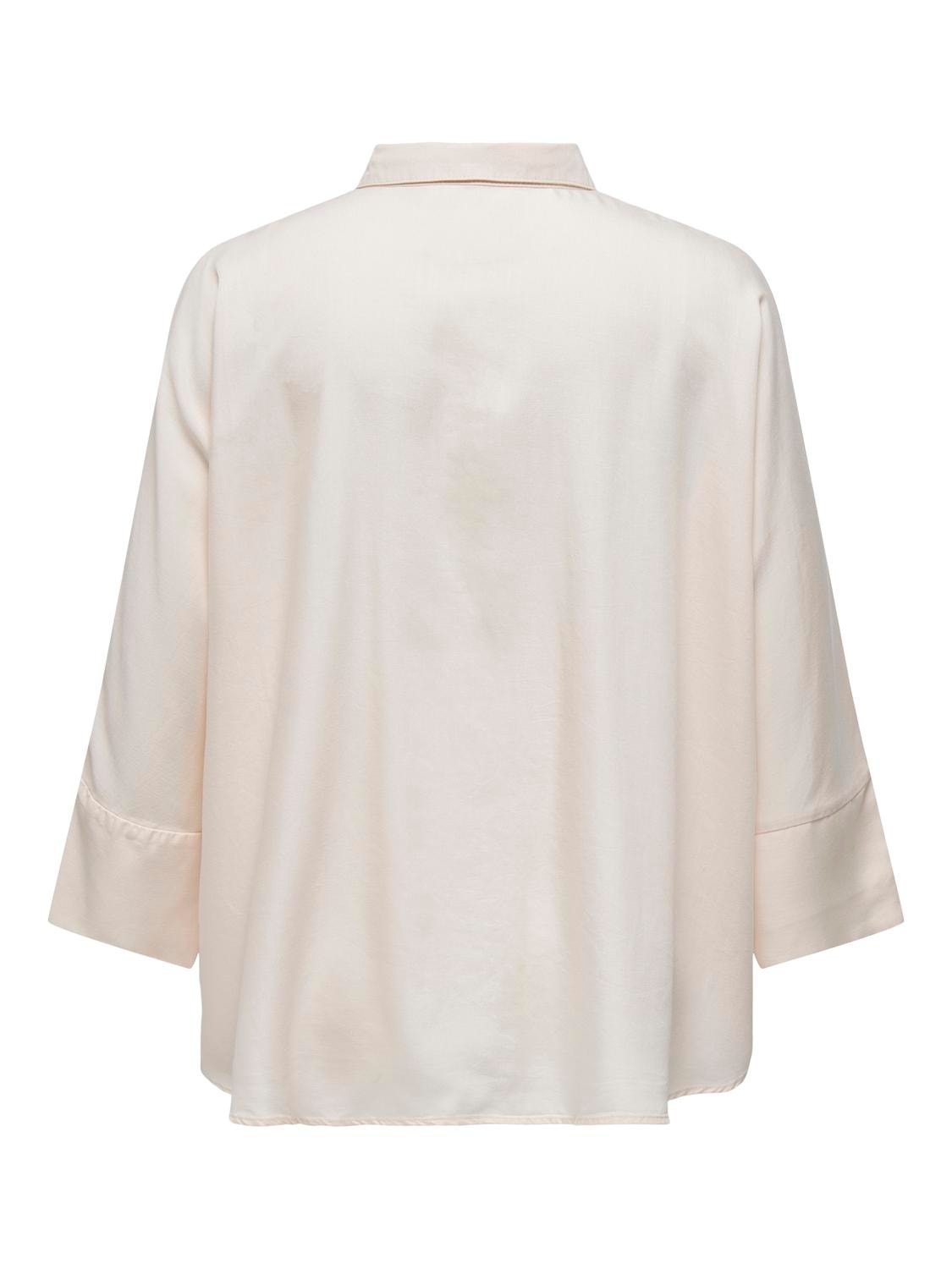 ONLY Camisas Corte comfort Cuello de camisa -Ecru - 15320984
