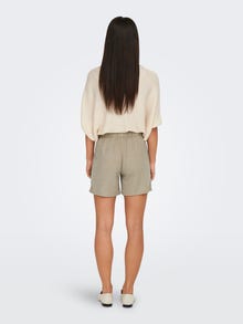 ONLY Petite high waist shorts -Chateau Gray - 15320995