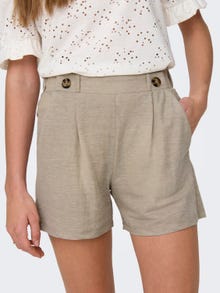ONLY Petite high waist shorts -Chateau Gray - 15320995