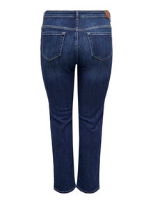 ONLY CARSUI Mid waist Slim Fit Jeans -Dark Blue Denim - 15321075