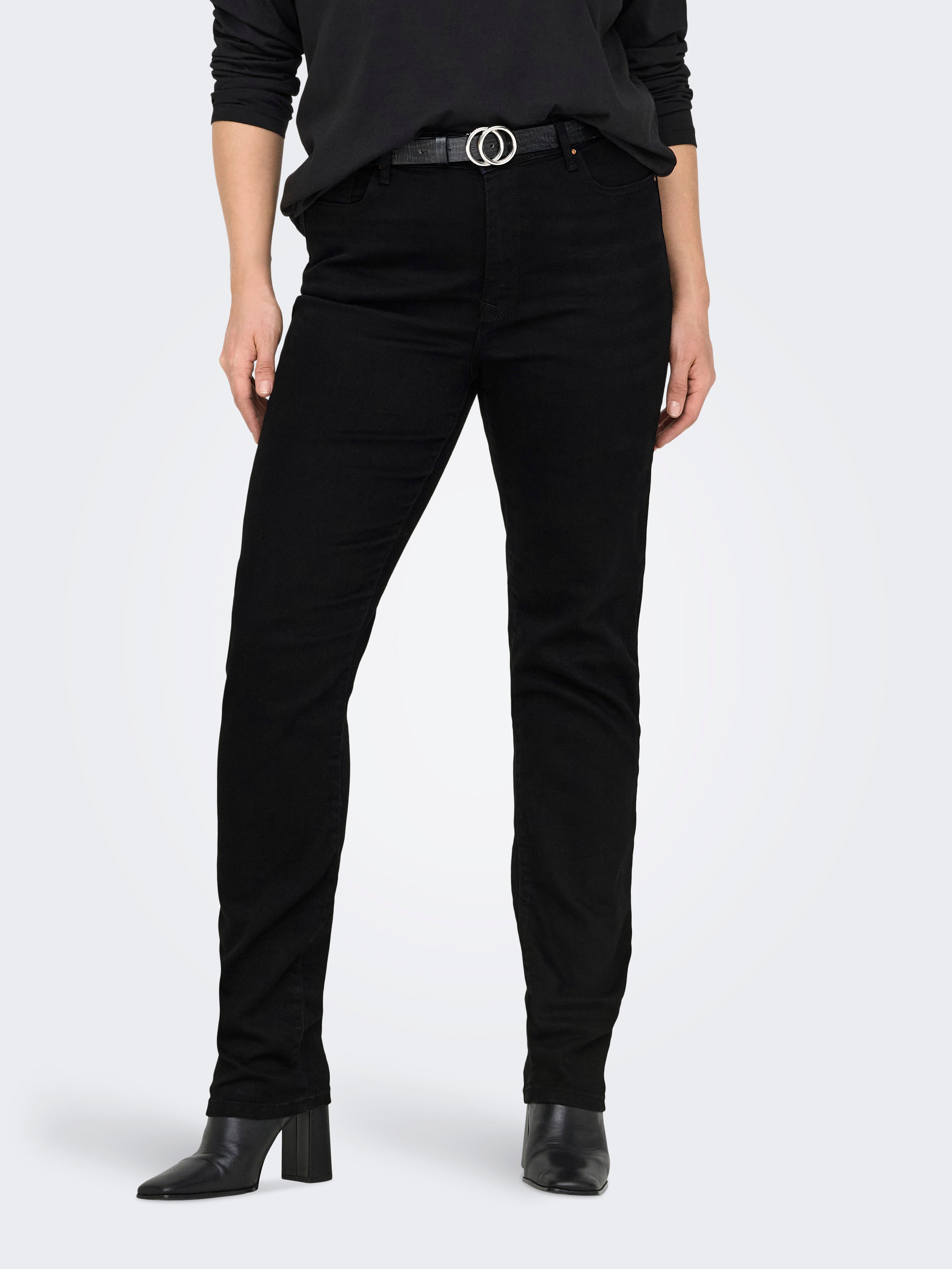 Thumbnail - Carsui Mittlere Taille Slim Fit Jeans