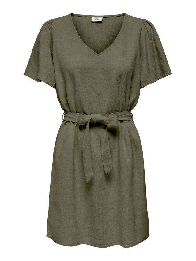 ONLY Regular Fit V-Neck Bell sleeves Short dress - 15321189