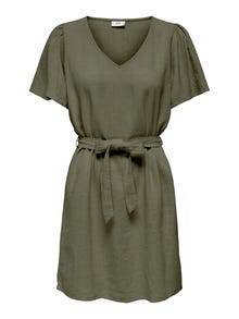 ONLY Regular Fit V-Neck Bell sleeves Short dress -Kalamata - 15321189