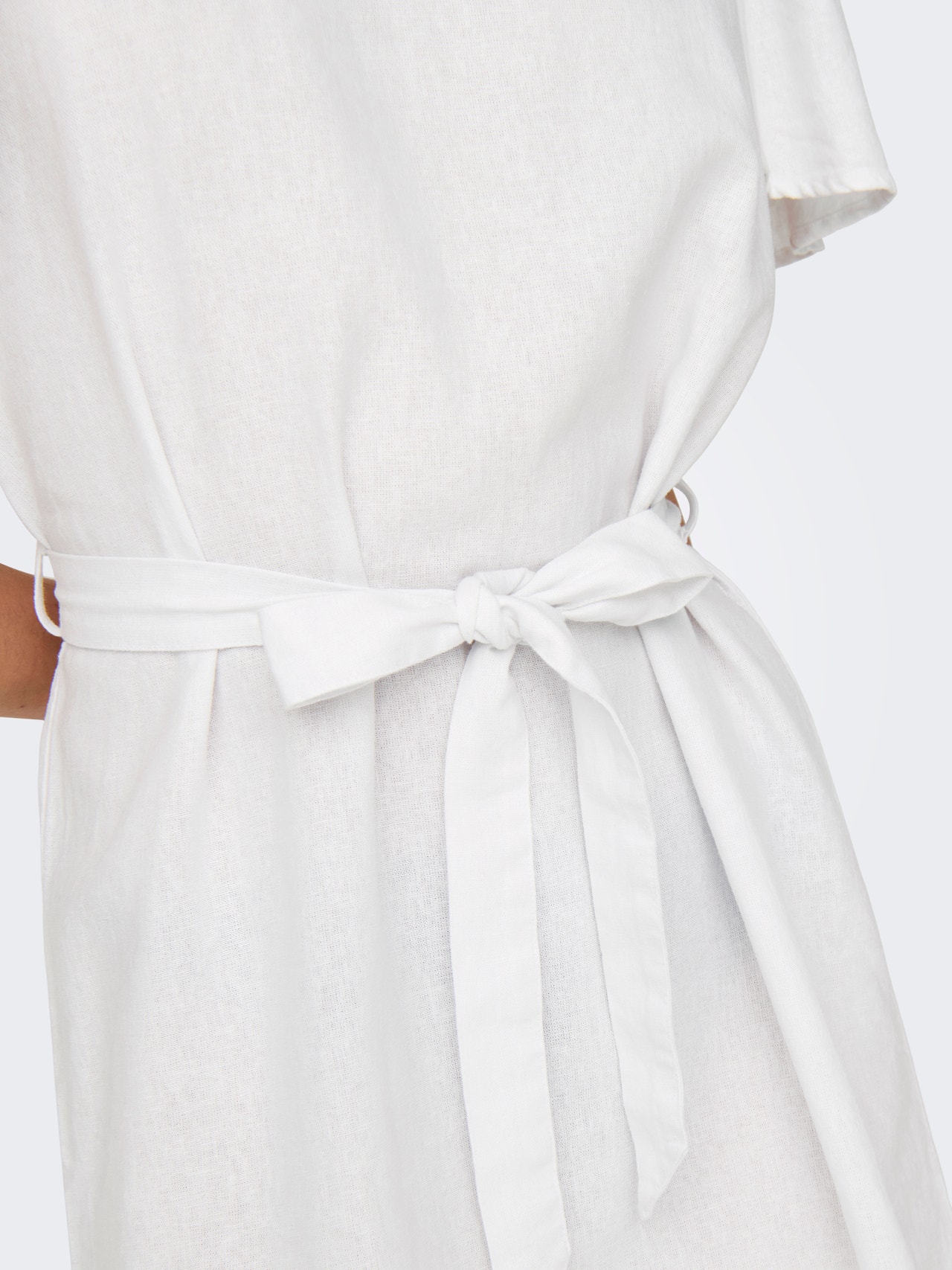 ONLY Mini v-hals kjole -Bright White - 15321189