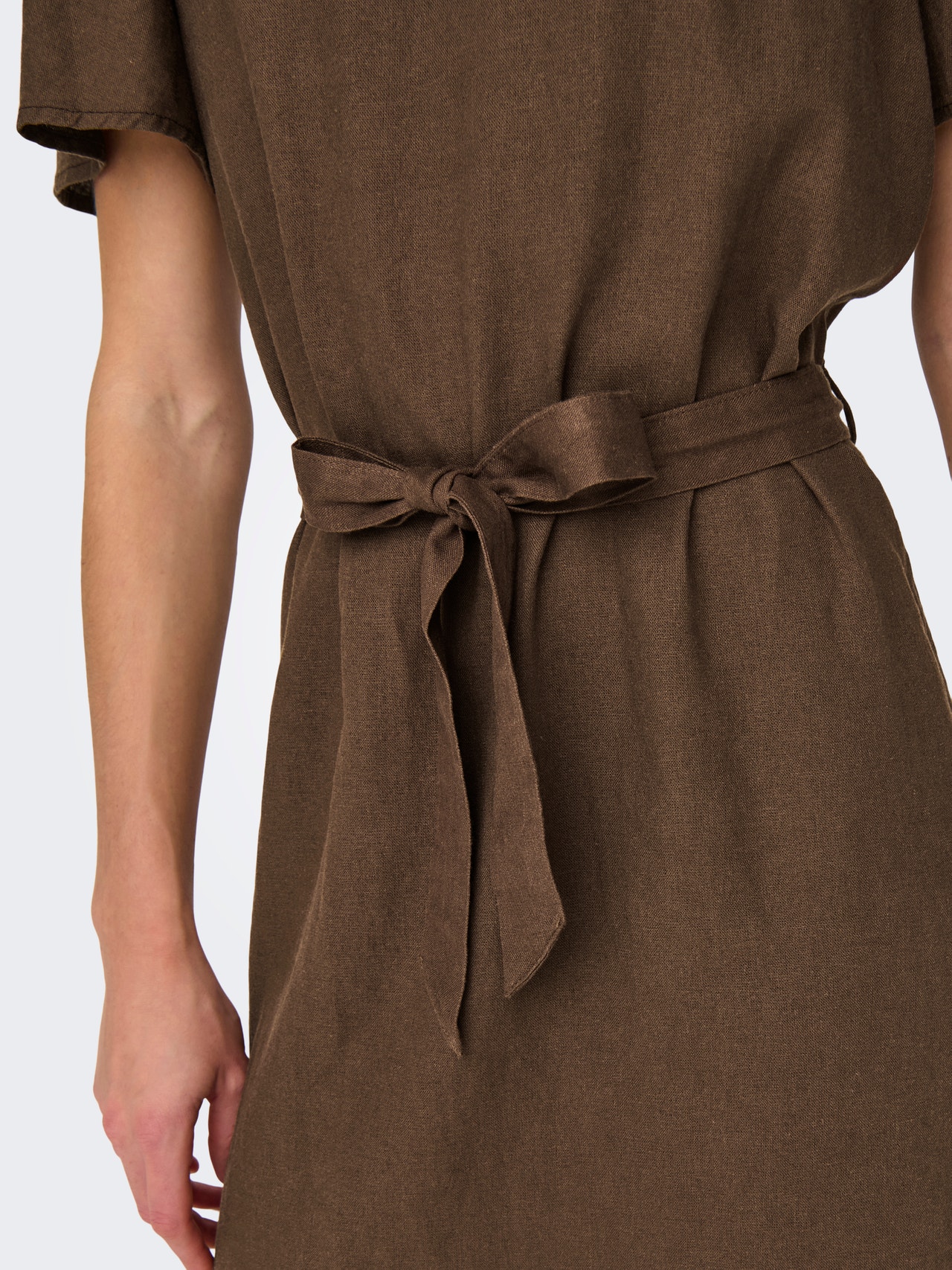ONLY Regular Fit V-Neck Bell sleeves Short dress -Carafe - 15321189