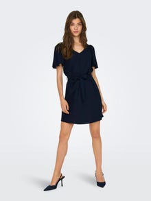 ONLY Mini v-hals kjole -Sky Captain - 15321189