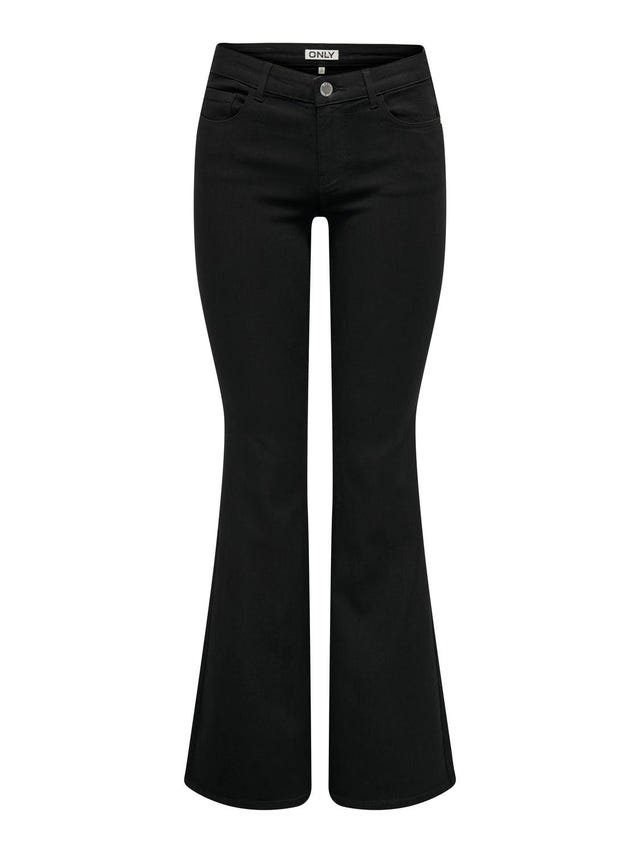 ONLY Retro-Fit, ausgestellt Niedrige Taille Jeans - 15321229