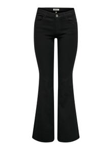 ONLY ONLHella Low Waist Flared Jeans -Black Denim - 15321229