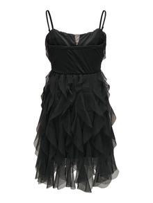 ONLY Mini o-neck dress -Black - 15321338