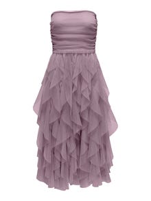 ONLY Midi strapless dress -Elderberry - 15321340