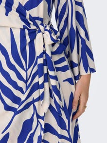 ONLY Midi v-neck dress with pattern  -Sandshell - 15321349