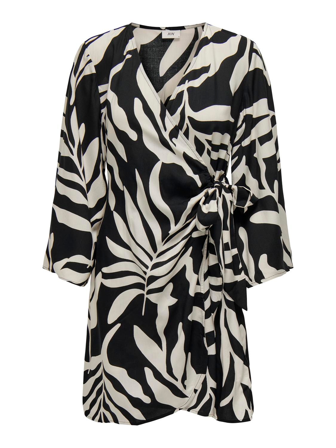 ONLY Mini v-neck dress with pattern  -Black - 15321349
