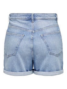 ONLY Regular Fit Oppbrettskanter Shorts -Light Blue Denim - 15321381