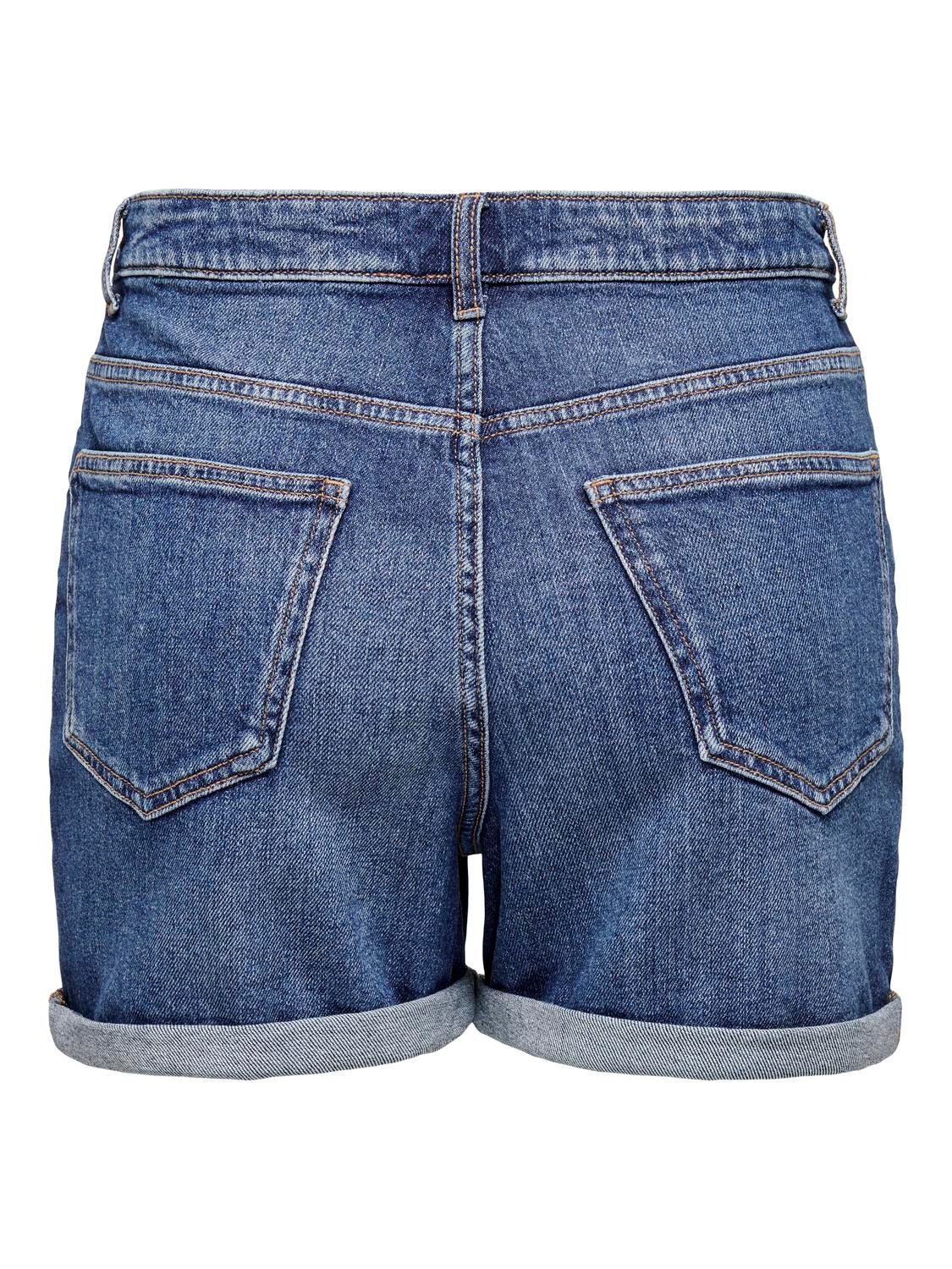 ONLY Mini denim shorts -Medium Blue Denim - 15321381