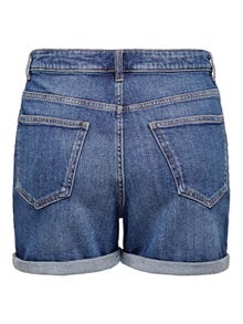 ONLY Regular fit Omvouwbare zomen Shorts -Medium Blue Denim - 15321381