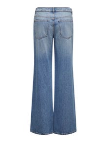 ONLY ONLBRITNEY LOW waist WIDE Jeans -Medium Blue Denim - 15321397