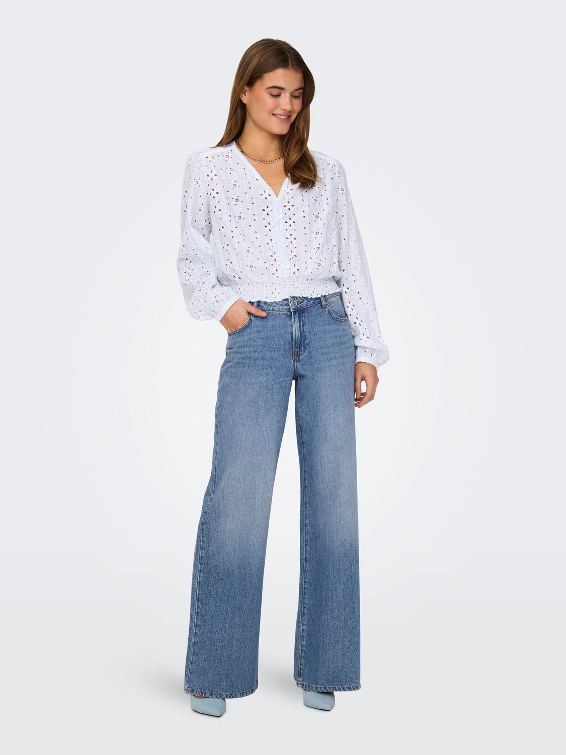 ONLBRITNEY LOW waist WIDE Jeans