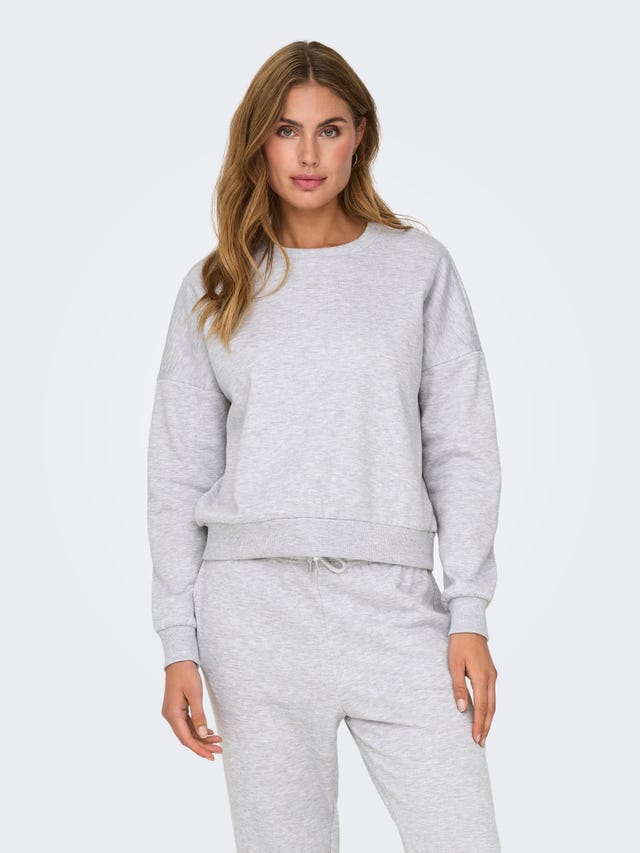 ONLY Regular Fit Round Neck Dropped shoulders Sweatshirt - 15321400