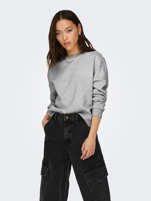 ONLY Regular Fit Round Neck Dropped shoulders Sweatshirt - 15321400