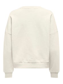 ONLY Regular Fit Round Neck Dropped shoulders Sweatshirt -Birch - 15321400