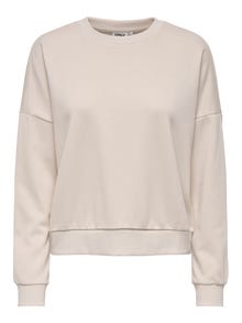 ONLY Regular fit O-hals Verlaagde schoudernaden Sweatshirt -Birch - 15321400