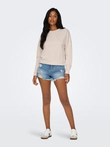 ONLY Regular fit O-hals Verlaagde schoudernaden Sweatshirt -Birch - 15321400