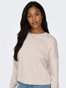 ONLY Regular fit O-hals Verlaagde schoudernaden Sweatshirt -Birch - 15321400