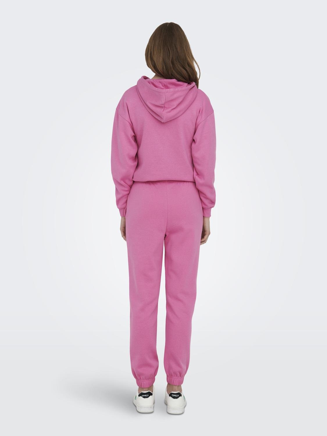 ONLY Pantalons Regular Fit Élastique -Fuchsia Pink - 15321402