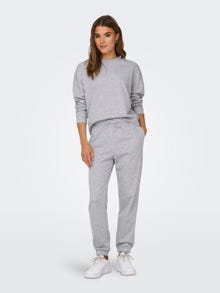 ONLY Solid color sweatpants -Light Grey Melange - 15321402