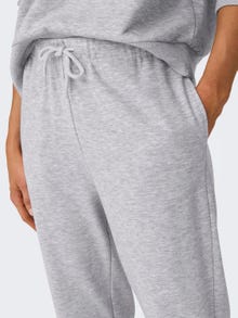 ONLY Pantalones Corte regular Detalle elástico -Light Grey Melange - 15321402