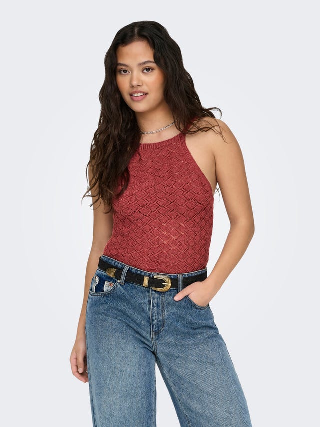 ONLY Top Regular Fit Col rond - 15321443