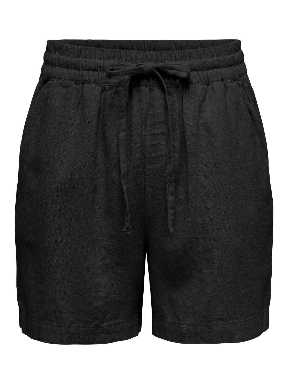 ONLY Regular fit High waist Shorts -Black - 15321518