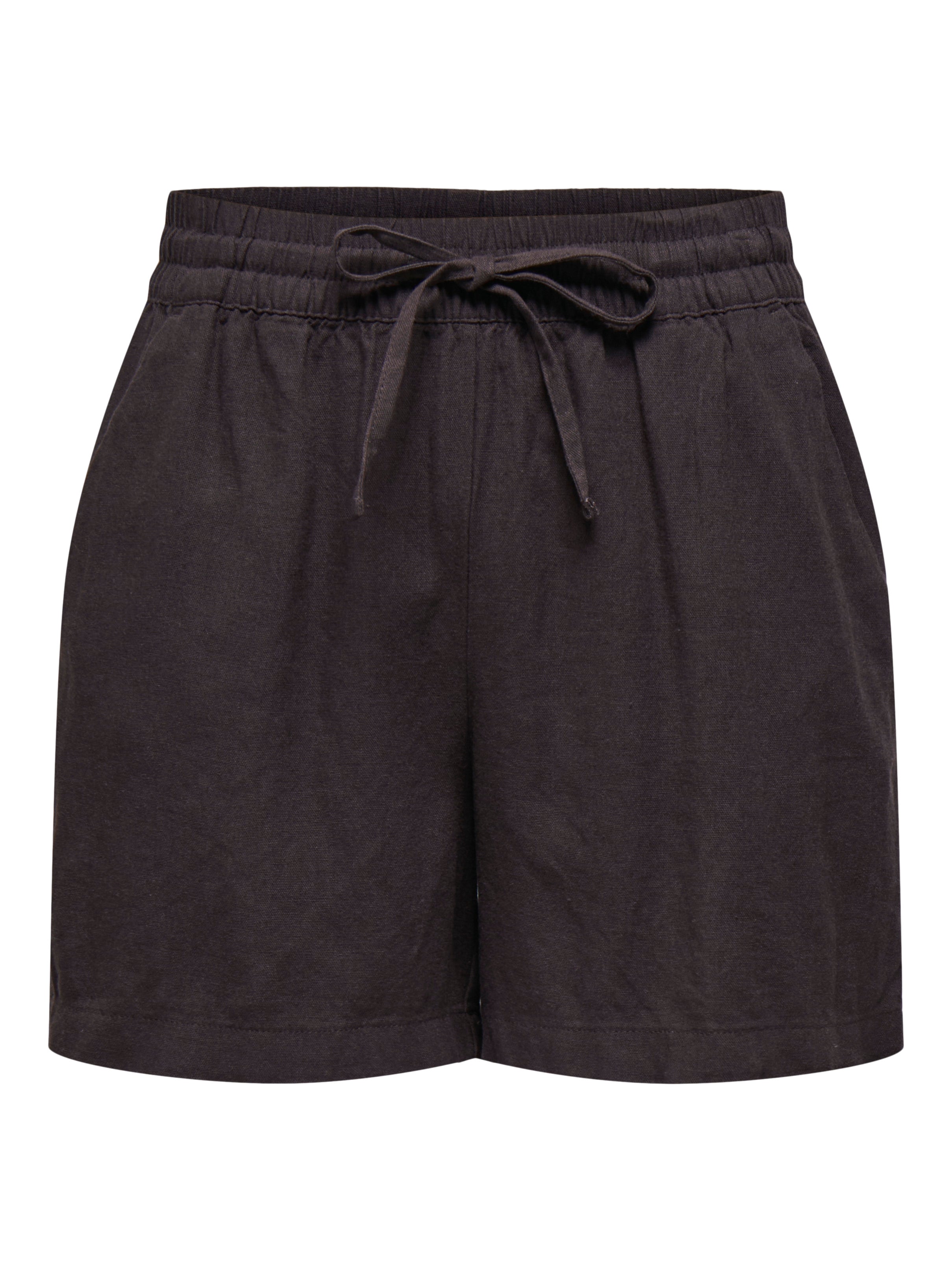 Thumbnail - Jdysay Hohe Taille Normal Geschnitten Leinen Shorts