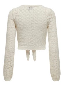 ONLY v-neck knitted cardigan -Ecru - 15321529