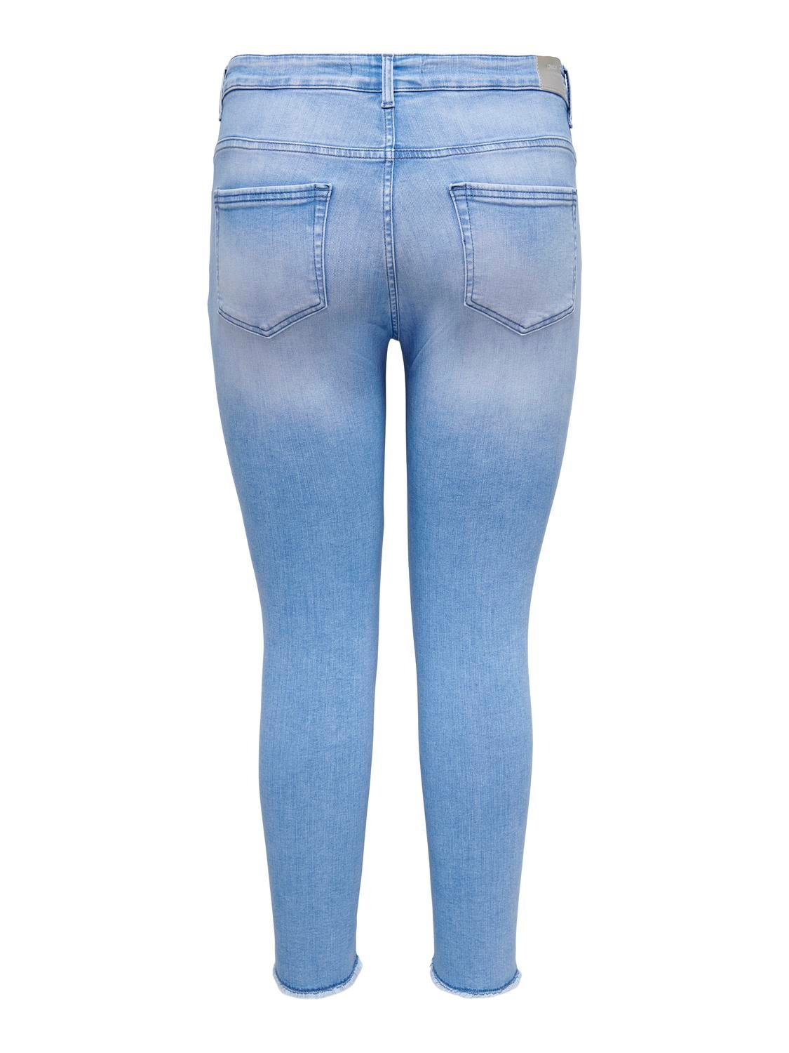 ONLY CARWilly Regular Waist Skinny Jeans -Light Blue Denim - 15321548