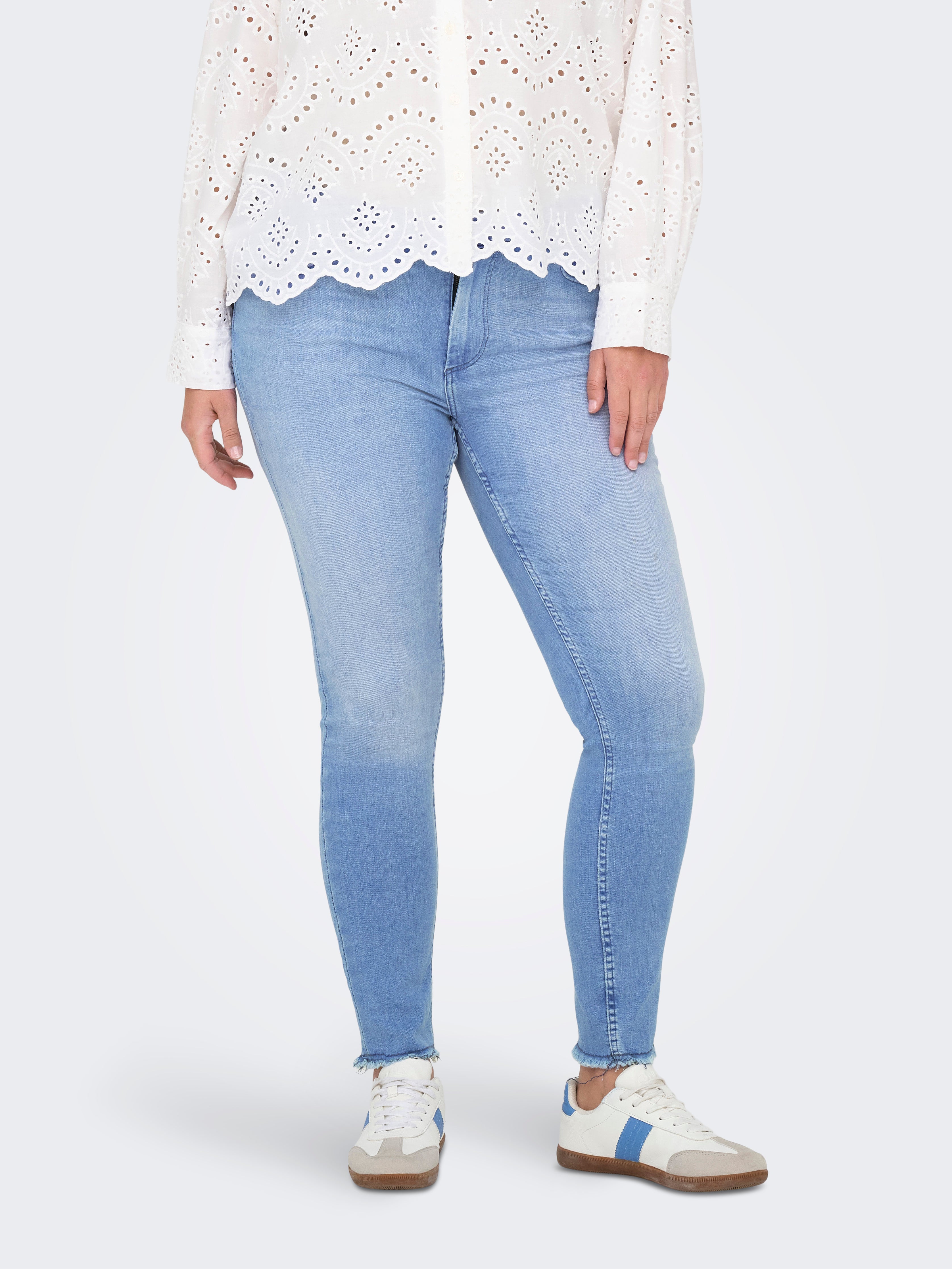 Thumbnail - Carwilly Mittlere Taille Skinny Fit Jeans