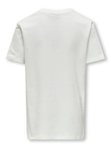 ONLY Krój regularny Okrągły dekolt T-shirt -Cloud Dancer - 15321711