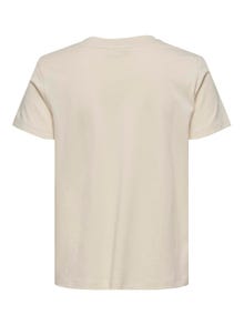 ONLY O-hals t-shirt -Sandshell - 15322073