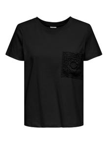 ONLY O-hals t-shirt -Black - 15322073