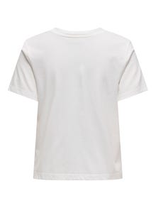 ONLY O-hals t-shirt -Cloud Dancer - 15322073