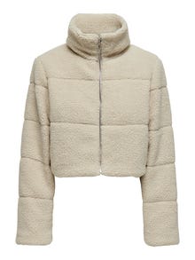 ONLY High neck Quilted Jacket -Pumice Stone - 15322080